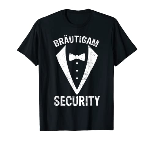 Herren JGA Party Security Bräutigam Trauzeugen Junggesellenabschied T-Shirt von JGA Security Bräutigam Junggesellenabschied