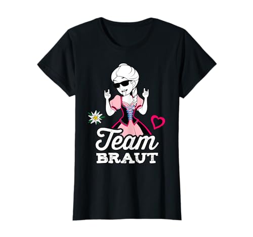 Team Braut JGA Frauen Outfit Tracht Junggesellinnenabschied T-Shirt Team Braut JGA Frauen Outfit Tracht Junggesellinnenabschied T-Shirt von JGA Shirts Frauen Junggesellinnenabschied