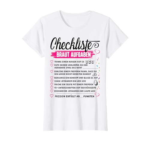 Poltern JGA Frauen T-Shirt Braut Junggesellenabschied Frauen T-Shirt Poltern JGA Frauen T-Shirt Braut Junggesellenabschied Frauen T-Shirt von JGA T-Shirt Frauen Junggesellenabschied