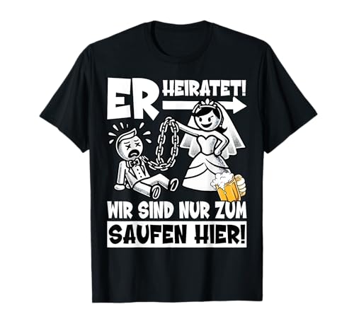 JGA T-Shirt Männer Junggesellenabschied Shirt Poltern JGA T-Shirt von JGA T-Shirt Männer für Junggesellenabschied