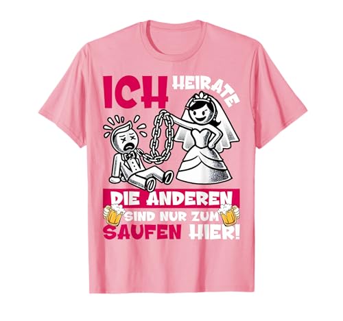 Kostüm Bräutigam T-Shirt JGA Männer Junggesellenabschied T-Shirt von JGA T-Shirt Männer für Junggesellenabschied
