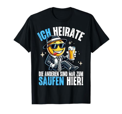 Junggesellenabschied T-Shirt Bräutigam Poltern JGA Männer T-Shirt von JGA T-Shirts Männer Team Bräutigam Kostüm Herren