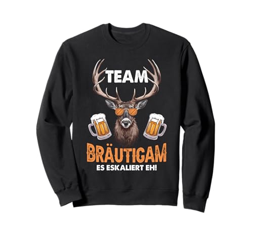 Männer Polterabend JGA Team Bräutigam Es Eskaliert Eh Sweatshirt Männer Polterabend JGA Team Bräutigam Es Eskaliert Eh Sweatshirt von JGA Team Bräutigam Männer
