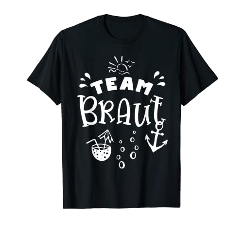 JGA Team Braut Damen Junggesellenabschied maritim T-Shirt JGA Team Braut Damen Junggesellenabschied maritim T-Shirt von JGA Team Braut Shirt Anker Urlaub Mallorca
