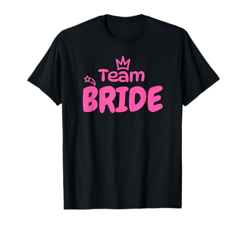 Team Bride JGA Outfit Frauen Junggesellinnenabschied T-Shirt von JGA Team Bride Party Design Ideen