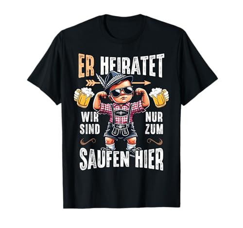 Junggesellenabschied Männer T-Shirt JGA Polterabend Poltern T-Shirt Junggesellenabschied Männer T-Shirt JGA Polterabend Poltern T-Shirt von JGA Tracht Männer Poltern T-Shirt
