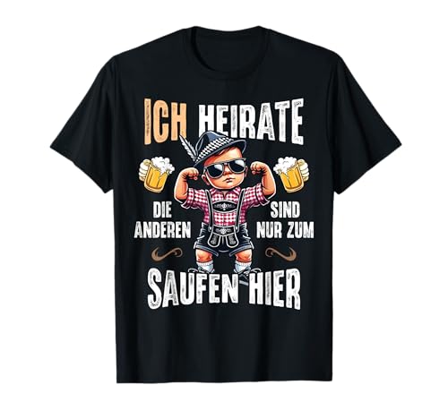 Männer JGA T-Shirt Bräutigam Poltern Junggesellenabschied T-Shirt Männer JGA T-Shirt Bräutigam Poltern Junggesellenabschied T-Shirt von JGA Tracht Männer Poltern T-Shirt