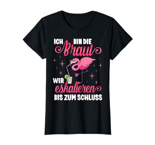 JGA Tshirt Damen Braut T-Shirt Schwarz XS Klassische Passform Crew-Ausschnitt Kurzarm Hochzeit Junggesellinnenabschied JGA Tshirt Damen Braut T-Shirt Schwarz XS Klassische Passform Crew-Ausschnitt Kurzarm Hochzeit Junggesellinnenabschied von JGA Tshirt Damen & Team Braut Outfit