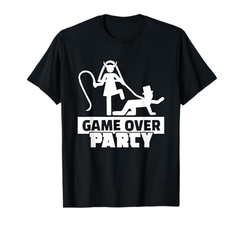 Junggesellenabschied Männer Tshirt Game Over T-Shirt von JGA Tshirt Männer