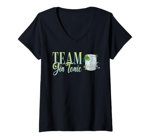 Damen Team Gin Tonic Cocktail für Barkeeper T-Shirt mit V-Ausschnitt Damen Team Gin Tonic Cocktail für Barkeeper T-Shirt mit V-Ausschnitt von JGA & Junggesellenabschied Party Alkohol Designs