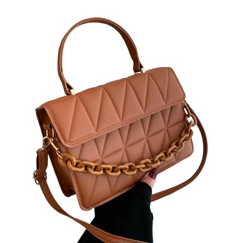JGDSDMJG Damen Umhängetasche Damenmode Pu Leder Quadratische Handtasche Kleine Umhängetaschen-braun JGDSDMJG Damen Umhängetasche Damenmode Pu Leder Quadratische Handtasche Kleine Umhängetaschen-braun von JGDSDMJG
