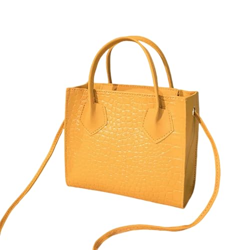 JGDSDMJG Damen Umhängetasche Damenmode Pu Leder Quadratische Handtasche Kleine Umhängetaschen-gelb JGDSDMJG Damen Umhängetasche Damenmode Pu Leder Quadratische Handtasche Kleine Umhängetaschen-gelb von JGDSDMJG