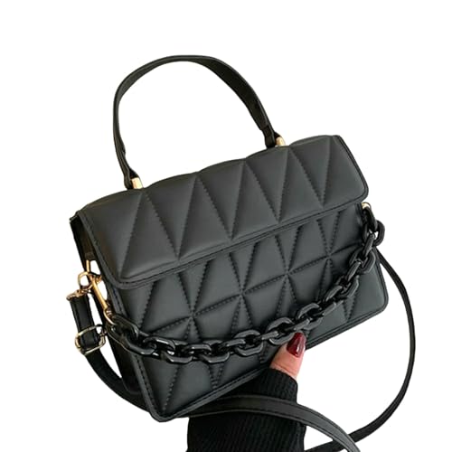 JGDSDMJG Damen Umhängetasche Damenmode Pu Leder Quadratische Handtasche Kleine Umhängetaschen-schwarz JGDSDMJG Damen Umhängetasche Damenmode Pu Leder Quadratische Handtasche Kleine Umhängetaschen-schwarz von JGDSDMJG