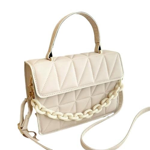 JGDSDMJG Damen Umhängetasche Damenmode Pu Leder Quadratische Handtasche Kleine Umhängetaschen-weiß JGDSDMJG Damen Umhängetasche Damenmode Pu Leder Quadratische Handtasche Kleine Umhängetaschen-weiß von JGDSDMJG