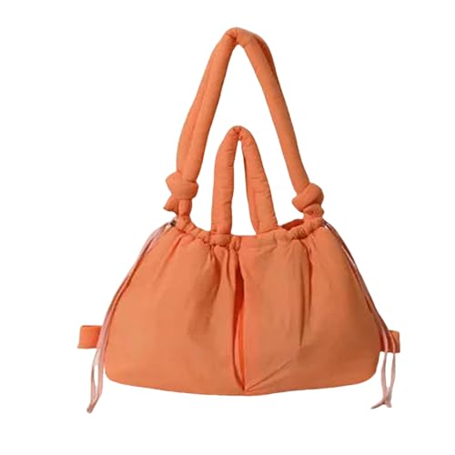 JGDSDMJG Damen Umhängetasche Lässige Nylon-einkaufstasche Mit Dicker Designer-daunen-umhängetasche Für Damen, Einfache Retro-handtasche Großer Kapazität-orange-33x30x13cm JGDSDMJG Damen Umhängetasche Lässige Nylon-einkaufstasche Mit Dicker Designer-daunen-umhängetasche Für Damen, Einfache Retro-handtasche Großer Kapazität-orange-33x30x13cm von JGDSDMJG
