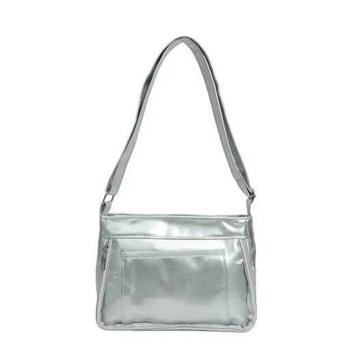 JGDSDMJG Damen Umhängetasche Pu Transparente Tasche High School Mädchen Messenger Bag Handtasche-gray JGDSDMJG Damen Umhängetasche Pu Transparente Tasche High School Mädchen Messenger Bag Handtasche-gray von JGDSDMJG
