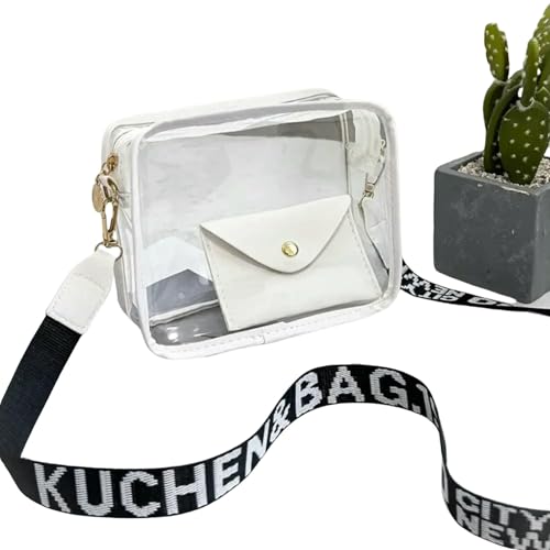 JGDSDMJG Damen Umhängetasche Pvc Transparente Gelee Tasche Kleine Quadratische Für Frauen Süßigkeiten Farbe Brief Mode Umhängetasche-white JGDSDMJG Damen Umhängetasche Pvc Transparente Gelee Tasche Kleine Quadratische Für Frauen Süßigkeiten Farbe Brief Mode Umhängetasche-white von JGDSDMJG