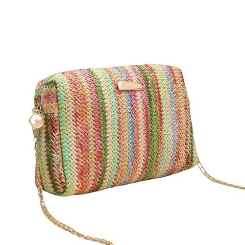 JGDSDMJG Damen Umhängetasche Rattan Stricken Frauen Stroh Tasche Strand Sommer Kette Kleine Geldbörse Und Handtasche Weibliche Schulter Umhängetaschen Reise Design Flap Bag-grün JGDSDMJG Damen Umhängetasche Rattan Stricken Frauen Stroh Tasche Strand Sommer Kette Kleine Geldbörse Und Handtasche Weibliche Schulter Umhängetaschen Reise Design Flap Bag-grün von JGDSDMJG