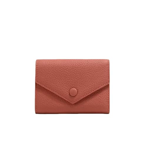 JGDSDMJG Herren Geldbörse Pu Leder Frauen Kleine Brieftasche Luxus Umschlag Karte Halter Mehrzweck Reißverschluss Kurze Brieftasche-rot von JGDSDMJG