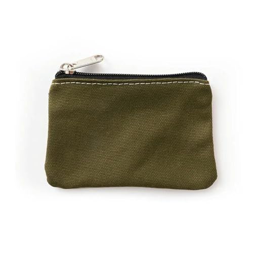 JGDSDMJG geldbörse Damen Canvas-geldbörse Mit Reißverschluss, Mini-münzen-schlüsseltasche, Geldbeutel, Und Herren, Einfache Brieftasche, Kleine Brieftasche- Green von JGDSDMJG