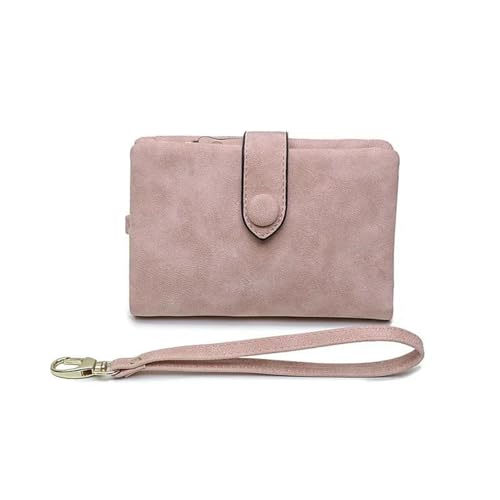 JGDSDMJG geldbörse Damen Neue Frauen Geldbörsen Kurze Hasp Pu Leder Multifunktion Ale Große Kapazität Geld Tasche Kleine Feste Münz Karten Halter Carteras-rosa von JGDSDMJG