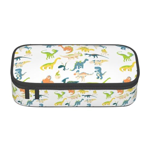 JGHHOUN Cartoon-Dinosaurier-Bilder, Druck, Teenager, große Aufbewahrung, Federmäppchen, Studenten, Schule, Reisen, wesentliche Schreibwaren JGHHOUN Cartoon-Dinosaurier-Bilder, Druck, Teenager, große Aufbewahrung, Federmäppchen, Studenten, Schule, Reisen, wesentliche Schreibwaren von JGHHOUN