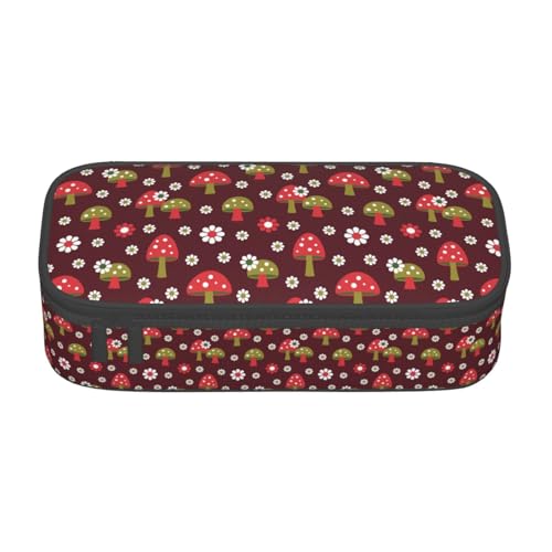 JGHHOUN Federmäppchen, Motiv: helle Pilze, Kunstdruck, Teenager, große Aufbewahrung, Federmäppchen, Schüler, Schule, Reisen, wesentliche Schreibwaren JGHHOUN Federmäppchen, Motiv: helle Pilze, Kunstdruck, Teenager, große Aufbewahrung, Federmäppchen, Schüler, Schule, Reisen, wesentliche Schreibwaren von JGHHOUN