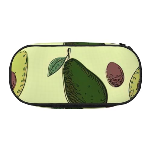 JGHHOUN Federmäppchen mit Avocado-Frucht-Druck, geräumiges Stifteetui, Reißverschluss, hohe Kapazität, Make-up-Tools, Bürobedarf, Schwarz , Einheitsgröße, Taschen-Organizer JGHHOUN Federmäppchen mit Avocado-Frucht-Druck, geräumiges Stifteetui, Reißverschluss, hohe Kapazität, Make-up-Tools, Bürobedarf, Schwarz , Einheitsgröße, Taschen-Organizer von JGHHOUN