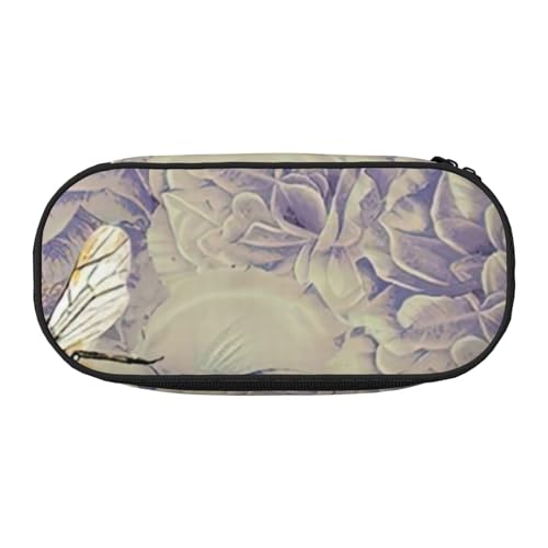 JGHHOUN Federmäppchen mit Bienen-Motiv, geräumiges Stifteetui, Reißverschluss, hohe Kapazität, Make-up-Tools, Bürobedarf von JGHHOUN