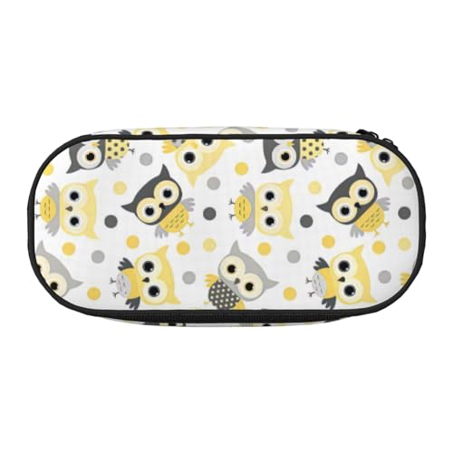 JGHHOUN Federmäppchen mit Cartoon-Eulen, niedlicher Druck, geräumiges Stifteetui, Reißverschluss, hohe Kapazität, Make-up-Werkzeuge, Bürobedarf, Schwarz , Einheitsgröße, Taschen-Organizer JGHHOUN Federmäppchen mit Cartoon-Eulen, niedlicher Druck, geräumiges Stifteetui, Reißverschluss, hohe Kapazität, Make-up-Werkzeuge, Bürobedarf, Schwarz , Einheitsgröße, Taschen-Organizer von JGHHOUN