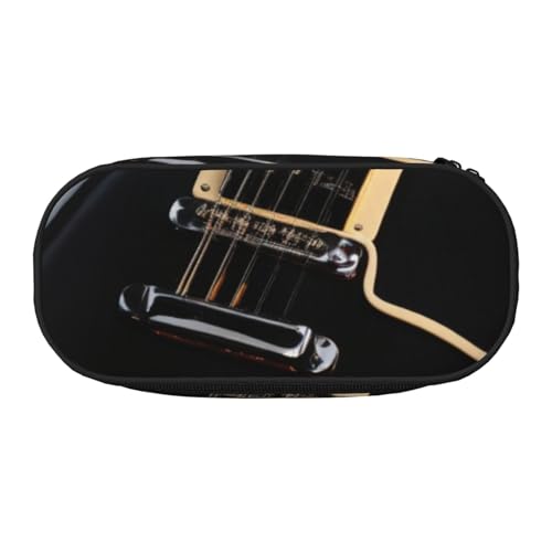 JGHHOUN Federmäppchen mit E-Gitarren-Aufdruck, geräumiges Stifteetui mit Reißverschluss, hohe Kapazität, Make-up-Werkzeuge, Bürobedarf, Schwarz , Einheitsgröße, Taschen-Organizer JGHHOUN Federmäppchen mit E-Gitarren-Aufdruck, geräumiges Stifteetui mit Reißverschluss, hohe Kapazität, Make-up-Werkzeuge, Bürobedarf, Schwarz , Einheitsgröße, Taschen-Organizer von JGHHOUN