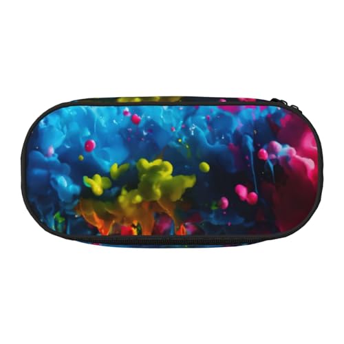 JGHHOUN Federmäppchen mit Farbspritzer-Hintergrund, geräumiges Stifteetui, Reißverschluss, hohe Kapazität, Make-up-Tools, Bürobedarf, Schwarz , Einheitsgröße, Taschen-Organizer JGHHOUN Federmäppchen mit Farbspritzer-Hintergrund, geräumiges Stifteetui, Reißverschluss, hohe Kapazität, Make-up-Tools, Bürobedarf, Schwarz , Einheitsgröße, Taschen-Organizer von JGHHOUN