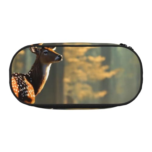 JGHHOUN Federmäppchen mit Hirschdruck, geräumiges Stifteetui, Reißverschluss, hohe Kapazität, Make-up-Werkzeuge, Bürobedarf, Schwarz , Einheitsgröße, Taschen-Organizer JGHHOUN Federmäppchen mit Hirschdruck, geräumiges Stifteetui, Reißverschluss, hohe Kapazität, Make-up-Werkzeuge, Bürobedarf, Schwarz , Einheitsgröße, Taschen-Organizer von JGHHOUN