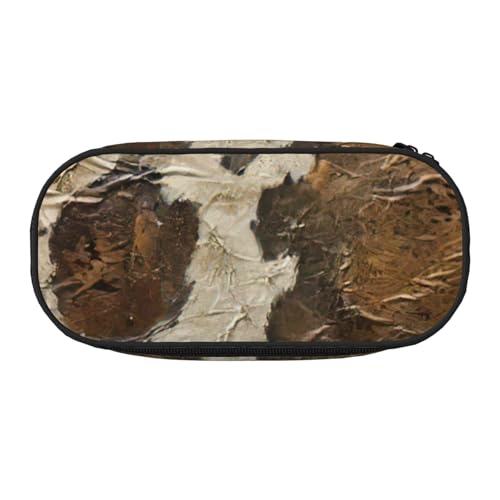 JGHHOUN Federmäppchen mit Kunstdruck, braunes Rindsleder, geräumiges Stifteetui, Reißverschluss, hohe Kapazität, Make-up-Tools, Bürobedarf, Schwarz , Einheitsgröße, Taschen-Organizer JGHHOUN Federmäppchen mit Kunstdruck, braunes Rindsleder, geräumiges Stifteetui, Reißverschluss, hohe Kapazität, Make-up-Tools, Bürobedarf, Schwarz , Einheitsgröße, Taschen-Organizer von JGHHOUN