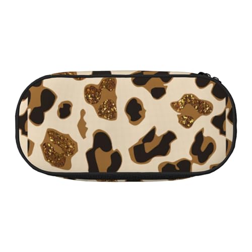 JGHHOUN Federmäppchen mit Leopardenmuster, geräumiges Federmäppchen, Reißverschluss, hohe Kapazität, Make-up-Werkzeuge, Bürobedarf, Schwarz , Einheitsgröße, Taschen-Organizer JGHHOUN Federmäppchen mit Leopardenmuster, geräumiges Federmäppchen, Reißverschluss, hohe Kapazität, Make-up-Werkzeuge, Bürobedarf, Schwarz , Einheitsgröße, Taschen-Organizer von JGHHOUN