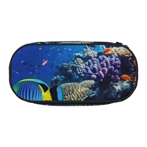 JGHHOUN Federmäppchen mit Meerestierdruck, geräumiges Stifteetui, Reißverschluss, hohe Kapazität, Make-up-Tools, Bürobedarf, Schwarz , Einheitsgröße, Taschen-Organizer JGHHOUN Federmäppchen mit Meerestierdruck, geräumiges Stifteetui, Reißverschluss, hohe Kapazität, Make-up-Tools, Bürobedarf, Schwarz , Einheitsgröße, Taschen-Organizer von JGHHOUN