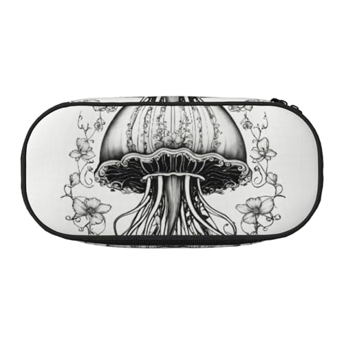 JGHHOUN Federmäppchen mit Quallenmuster, geräumiges Stifteetui, Reißverschluss, hohe Kapazität, Make-up-Tools, Bürobedarf, Schwarz , Einheitsgröße, Taschen-Organizer JGHHOUN Federmäppchen mit Quallenmuster, geräumiges Stifteetui, Reißverschluss, hohe Kapazität, Make-up-Tools, Bürobedarf, Schwarz , Einheitsgröße, Taschen-Organizer von JGHHOUN