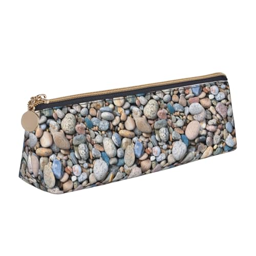 JGHHOUN Federmäppchen mit Strandstein-Muster, höhere Kapazität, Leder-Federmäppchen, Reißverschluss, für Schule, Studenten, Jugendliche JGHHOUN Federmäppchen mit Strandstein-Muster, höhere Kapazität, Leder-Federmäppchen, Reißverschluss, für Schule, Studenten, Jugendliche von JGHHOUN