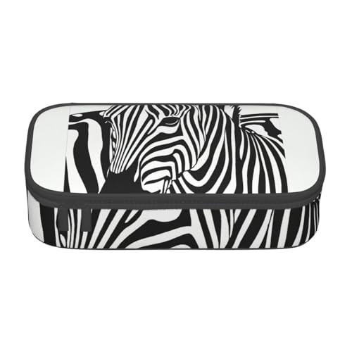 JGHHOUN Federmäppchen mit Zebramuster, groß, für Studenten, Schule, Reisen, wesentliche Schreibwaren JGHHOUN Federmäppchen mit Zebramuster, groß, für Studenten, Schule, Reisen, wesentliche Schreibwaren von JGHHOUN