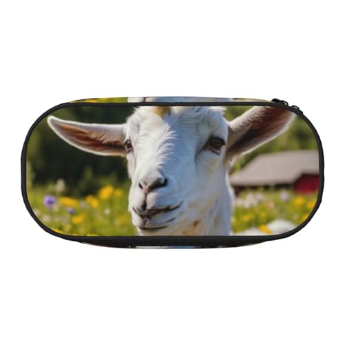 JGHHOUN Federmäppchen mit Ziegenmuster, geräumiges Stifteetui, Reißverschluss, hohe Kapazität, Make-up-Tools, Bürobedarf, Schwarz , Einheitsgröße, Taschen-Organizer JGHHOUN Federmäppchen mit Ziegenmuster, geräumiges Stifteetui, Reißverschluss, hohe Kapazität, Make-up-Tools, Bürobedarf, Schwarz , Einheitsgröße, Taschen-Organizer von JGHHOUN