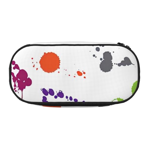 JGHHOUN Federmäppchen mit abstraktem Farbspritzer-Druck, geräumiges Stifteetui, Reißverschluss, hohe Kapazität, Make-up-Tools, Bürobedarf, Schwarz , Einheitsgröße, Taschen-Organizer JGHHOUN Federmäppchen mit abstraktem Farbspritzer-Druck, geräumiges Stifteetui, Reißverschluss, hohe Kapazität, Make-up-Tools, Bürobedarf, Schwarz , Einheitsgröße, Taschen-Organizer von JGHHOUN