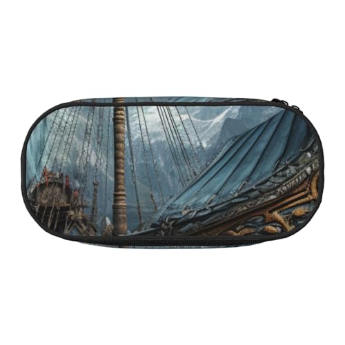 JGHHOUN Federmäppchen mit altem Wikinger-Boot-Aufdruck, geräumiges Stifteetui, Reißverschluss, hohe Kapazität, Make-up-Tools, Bürobedarf, Schwarz , Einheitsgröße, Taschen-Organizer JGHHOUN Federmäppchen mit altem Wikinger-Boot-Aufdruck, geräumiges Stifteetui, Reißverschluss, hohe Kapazität, Make-up-Tools, Bürobedarf, Schwarz , Einheitsgröße, Taschen-Organizer von JGHHOUN