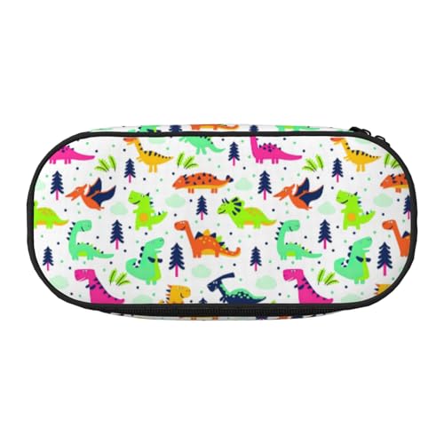 JGHHOUN Federmäppchen mit buntem Dinosaurier-Druck, geräumiges Stifteetui, Reißverschluss, hohe Kapazität, Make-up-Werkzeuge, Bürobedarf, Schwarz , Einheitsgröße, Taschen-Organizer JGHHOUN Federmäppchen mit buntem Dinosaurier-Druck, geräumiges Stifteetui, Reißverschluss, hohe Kapazität, Make-up-Werkzeuge, Bürobedarf, Schwarz , Einheitsgröße, Taschen-Organizer von JGHHOUN