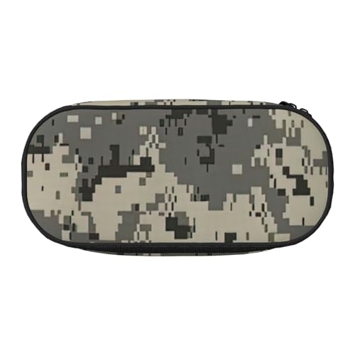 JGHHOUN Federmäppchen mit digitalem Camouflage-Druck, geräumiges Stifteetui, Reißverschluss, hohe Kapazität, Make-up-Tools, Bürobedarf, Schwarz , Einheitsgröße, Taschen-Organizer JGHHOUN Federmäppchen mit digitalem Camouflage-Druck, geräumiges Stifteetui, Reißverschluss, hohe Kapazität, Make-up-Tools, Bürobedarf, Schwarz , Einheitsgröße, Taschen-Organizer von JGHHOUN