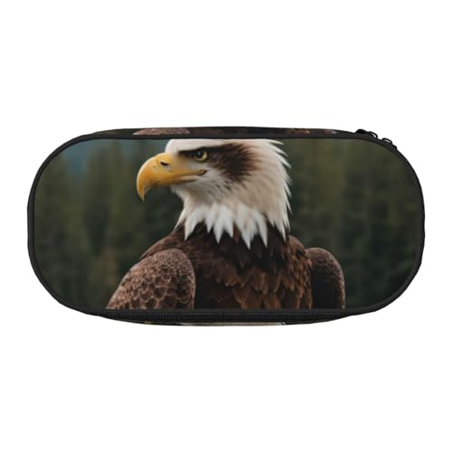 JGHHOUN Federmäppchen mit fliegendem Adler-Druck, geräumiges Stifteetui, Reißverschluss, hohe Kapazität, Make-up-Tools, Bürobedarf, Schwarz , Einheitsgröße, Taschen-Organizer JGHHOUN Federmäppchen mit fliegendem Adler-Druck, geräumiges Stifteetui, Reißverschluss, hohe Kapazität, Make-up-Tools, Bürobedarf, Schwarz , Einheitsgröße, Taschen-Organizer von JGHHOUN