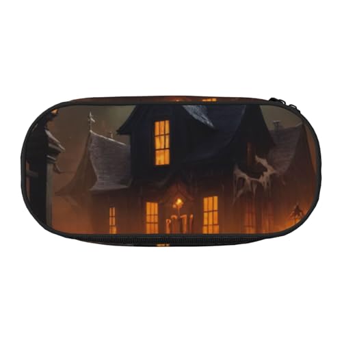 JGHHOUN Federmäppchen mit gruseligem Halloween-Druck, geräumiges Stifteetui, Reißverschluss, hohe Kapazität, Make-up-Werkzeuge, Bürobedarf, Schwarz , Einheitsgröße, Taschen-Organizer JGHHOUN Federmäppchen mit gruseligem Halloween-Druck, geräumiges Stifteetui, Reißverschluss, hohe Kapazität, Make-up-Werkzeuge, Bürobedarf, Schwarz , Einheitsgröße, Taschen-Organizer von JGHHOUN