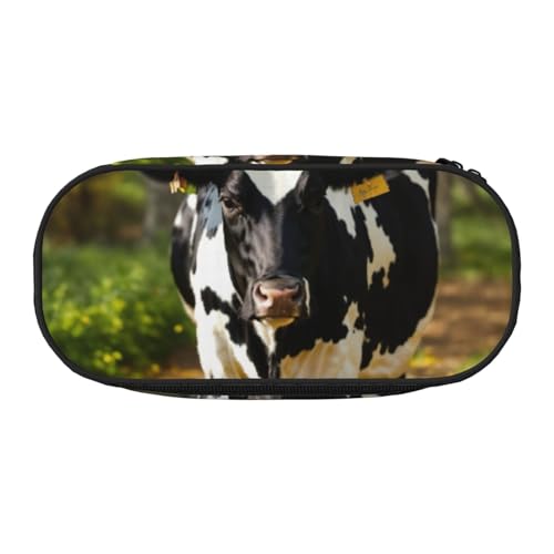 JGHHOUN Federmäppchen mit niedlichem Kuh-Druck, geräumiges Stifteetui mit Reißverschluss, hohe Kapazität, Make-up-Tools, Bürobedarf, Schwarz , Einheitsgröße, Taschen-Organizer JGHHOUN Federmäppchen mit niedlichem Kuh-Druck, geräumiges Stifteetui mit Reißverschluss, hohe Kapazität, Make-up-Tools, Bürobedarf, Schwarz , Einheitsgröße, Taschen-Organizer von JGHHOUN