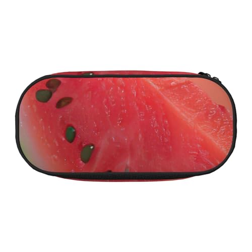 JGHHOUN Federmäppchen mit rotem Wassermelonen-Druck, geräumiges Stifteetui, Reißverschluss, hohe Kapazität, Make-up-Tools, Bürobedarf, Schwarz , Einheitsgröße, Taschen-Organizer JGHHOUN Federmäppchen mit rotem Wassermelonen-Druck, geräumiges Stifteetui, Reißverschluss, hohe Kapazität, Make-up-Tools, Bürobedarf, Schwarz , Einheitsgröße, Taschen-Organizer von JGHHOUN