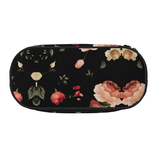 JGHHOUN Federmäppchen mit schönem Blumendruck, geräumiges Federmäppchen, Reißverschluss, hohe Kapazität, Make-up-Werkzeuge, Bürobedarf, Schwarz , Einheitsgröße, Taschen-Organizer JGHHOUN Federmäppchen mit schönem Blumendruck, geräumiges Federmäppchen, Reißverschluss, hohe Kapazität, Make-up-Werkzeuge, Bürobedarf, Schwarz , Einheitsgröße, Taschen-Organizer von JGHHOUN