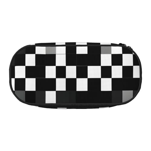 JGHHOUN Federmäppchen mit schwarz-weißer Formel, kariertes Muster, geräumiges Stifteetui, Reißverschluss, hohe Kapazität, Make-up-Werkzeuge, Bürobedarf JGHHOUN Federmäppchen mit schwarz-weißer Formel, kariertes Muster, geräumiges Stifteetui, Reißverschluss, hohe Kapazität, Make-up-Werkzeuge, Bürobedarf von JGHHOUN
